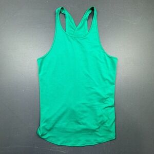 Under Armour Tank Top Women's Medium Green Racerback Twist Back Athletic Yoga